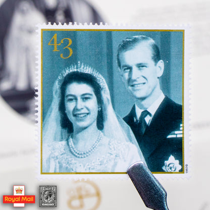 #281: 1997年 英女皇與愛丁堡公爵金婚 紀念郵票展示包