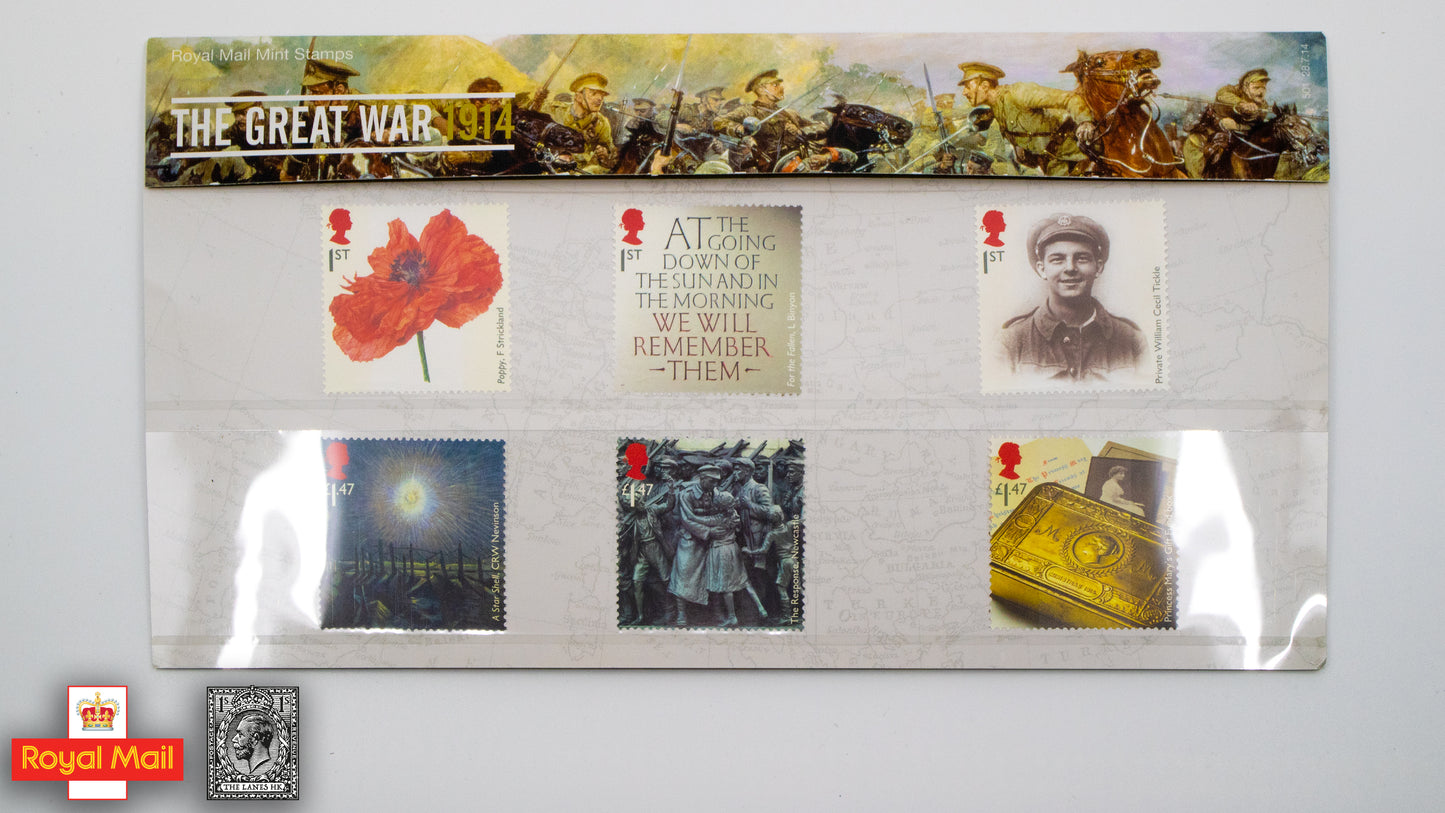 #501: 2014年 The Great War 1914 紀念郵票展示包