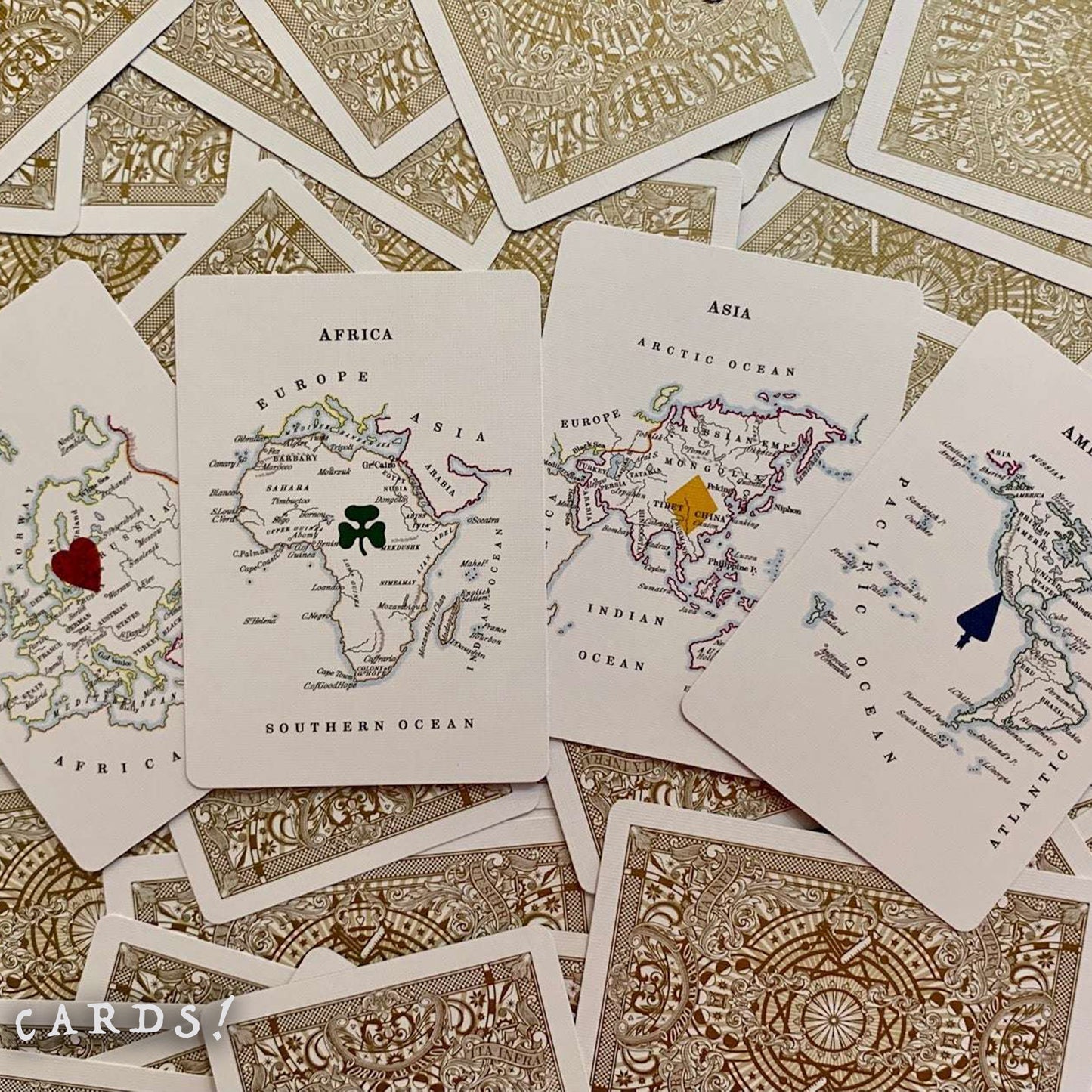 Geographical Playing Cards