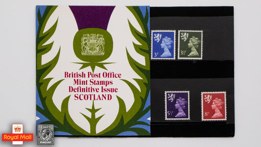 #062: 1974年 蘇格蘭地區 流通郵票展示包