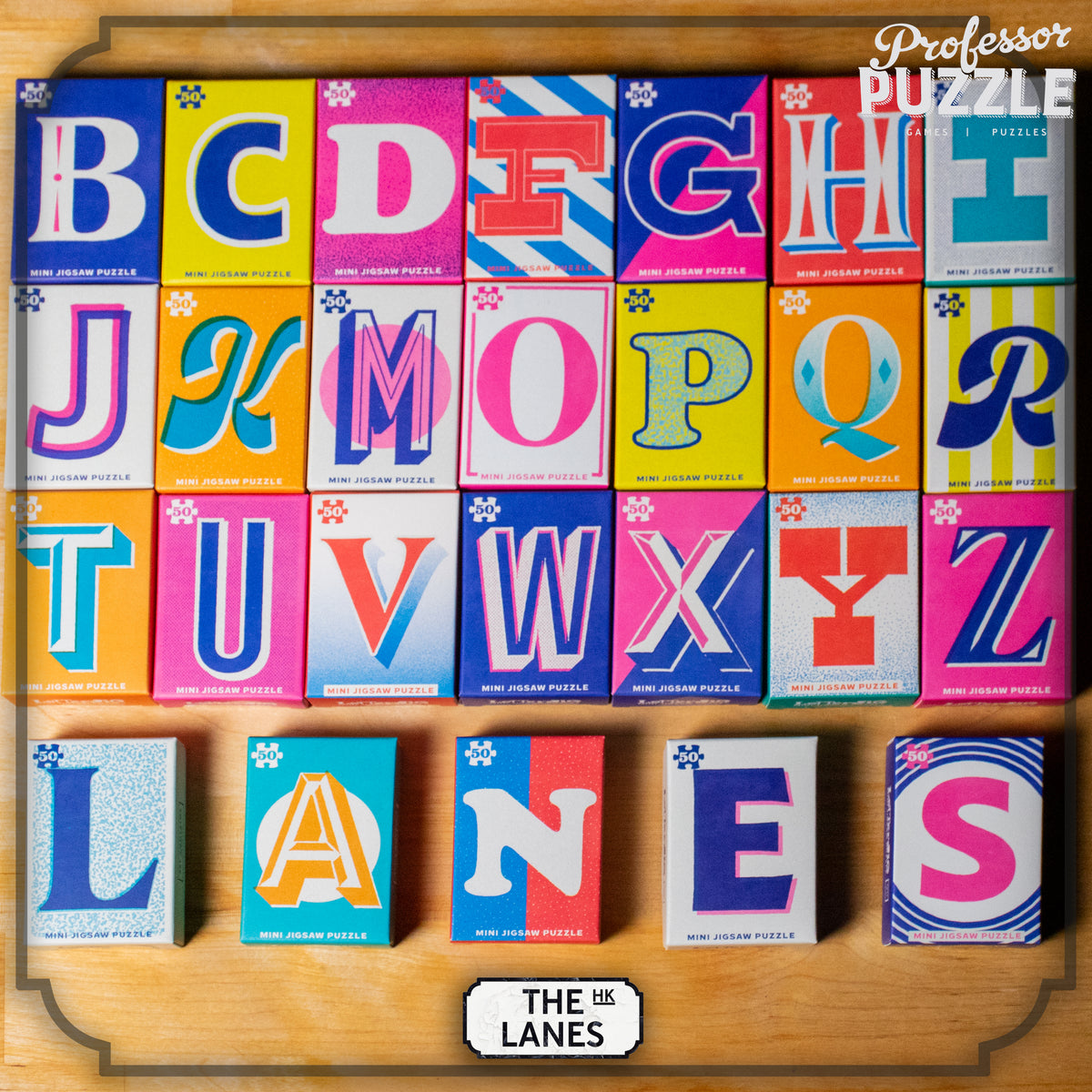 LetterJig 50塊字母拼圖 - The Lanes HK