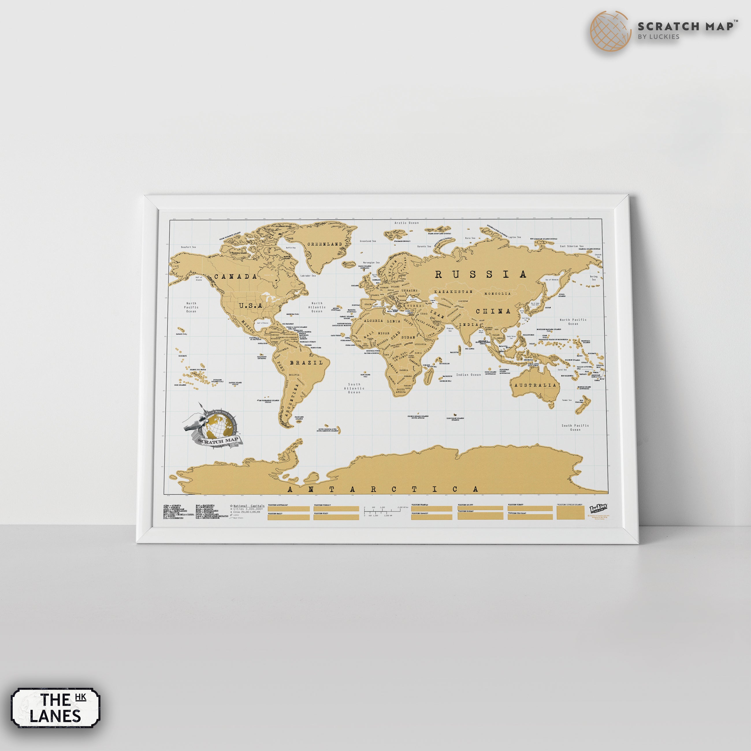 Scratch Map® Original – The Lanes HK